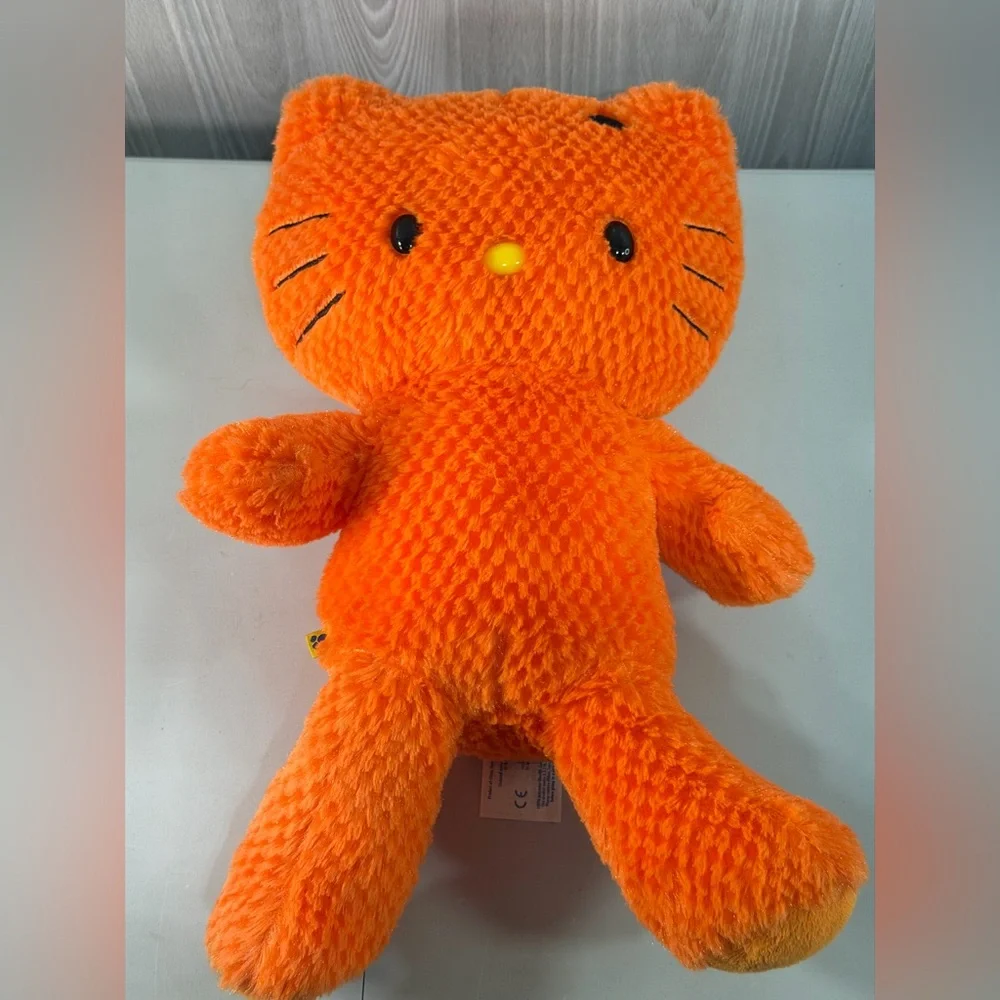 Hello Kitty x Build‎ a Bear Halloween Pumpkin Orange Waffle 2011 Sanrio No Bow